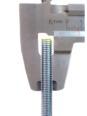Шпилька 8х1000 DIN 975 кл.пр.8,8