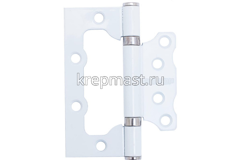 Петля универс. БЕЗ ВРЕЗКИ 100х75х2,5 белая