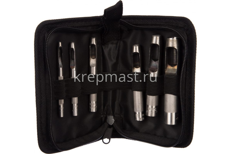 Набор пробойников ЗУБР для кожи 3-12,5мм (6шт)