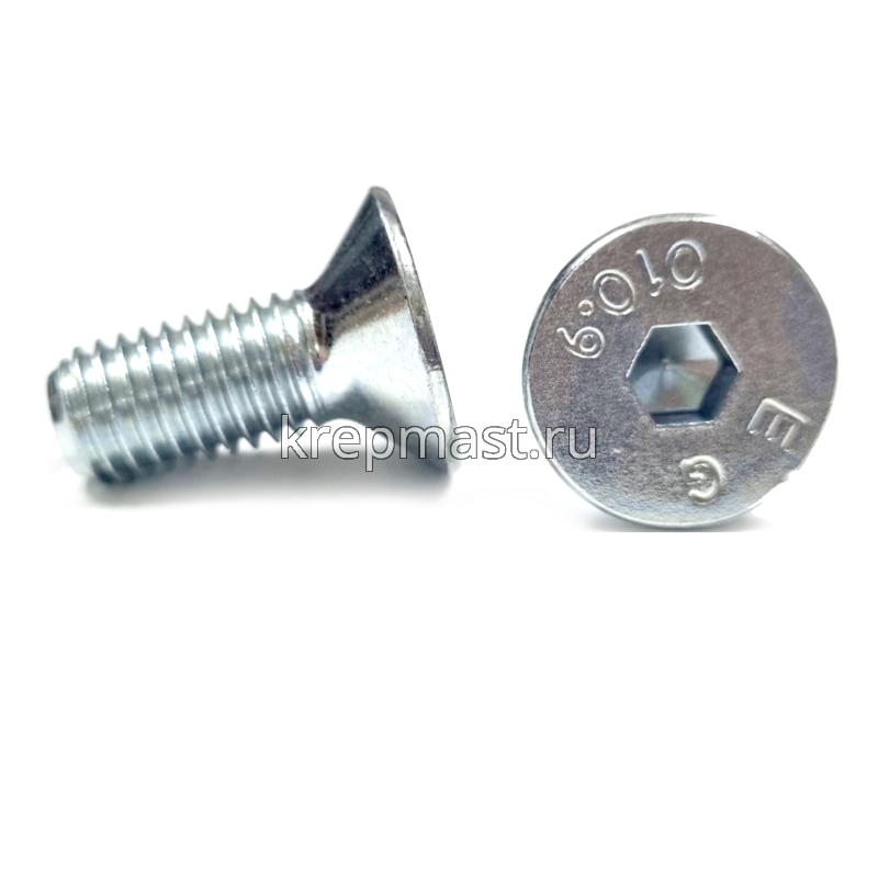 Винт с внут. шестиг. потай голов. 10х 25 кл.пр.10,9 DIN 7991