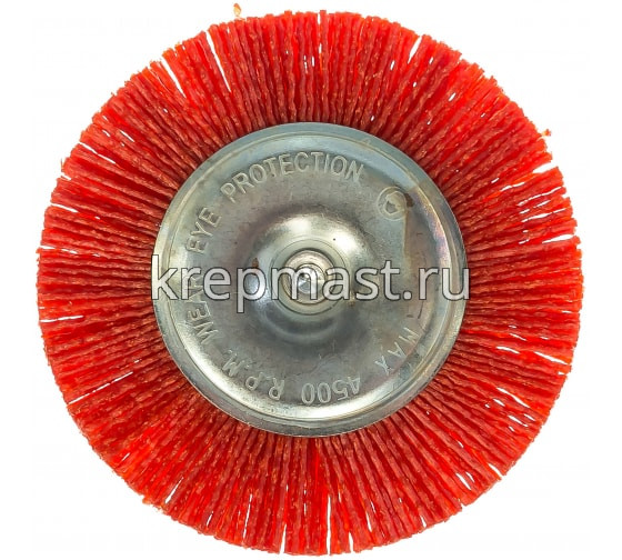 Корщетка- колесо 100мм для ДРЕЛИ FIT нейлоновая