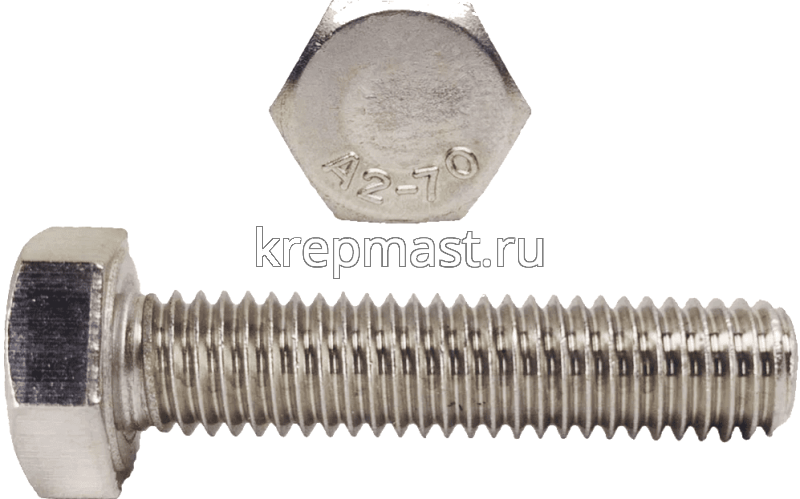 Болт 8х 20 нержав. DIN 933 A2