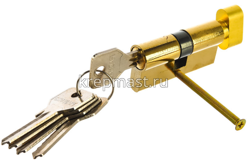 Механизм цилиндровый 60Z PB кл./верт. золото