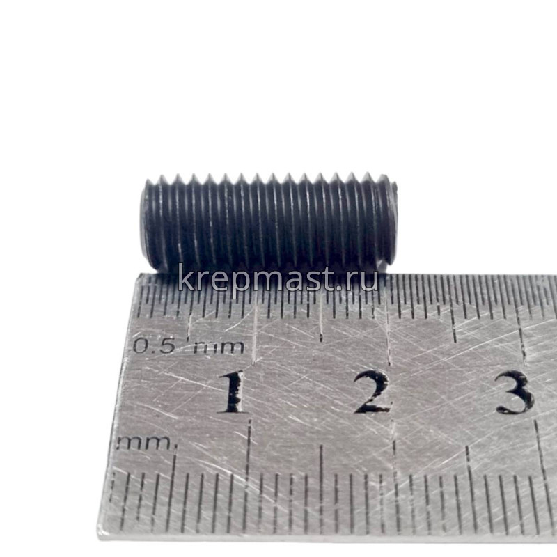 Винт уст. 8х20 12,9 DIN 913плоск.конц.вн/ш черн