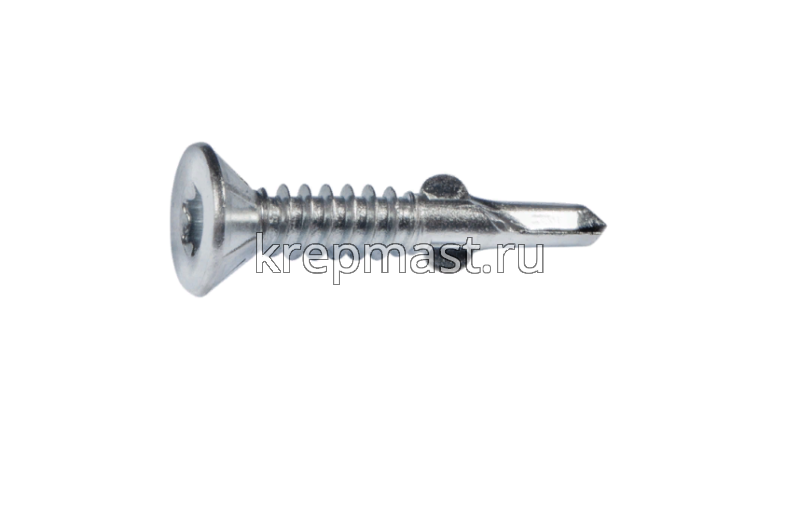 Саморез кров. ТХ30 с УШКАМИ б/шайбы DIN 7504 P 6,3х70 потай. - сверло оцинк.