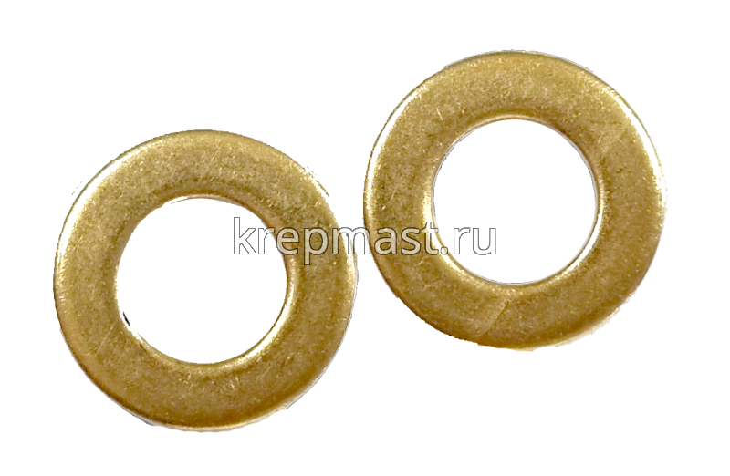 Шайба узкая 8 DIN 125 латунь