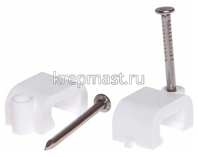 Скобы для кабеля плоские 10мм