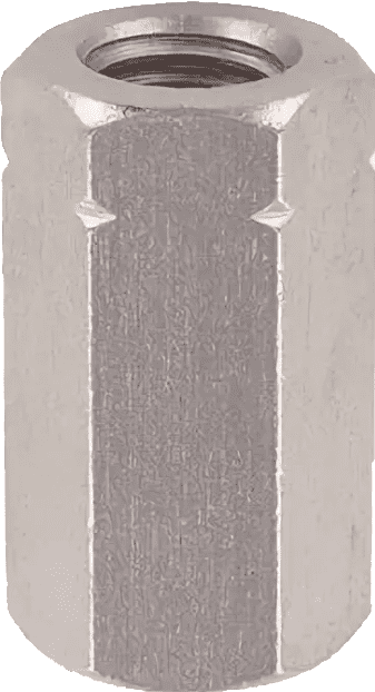 Гайка соединит. DIN 6334 М 6 нерж. А2