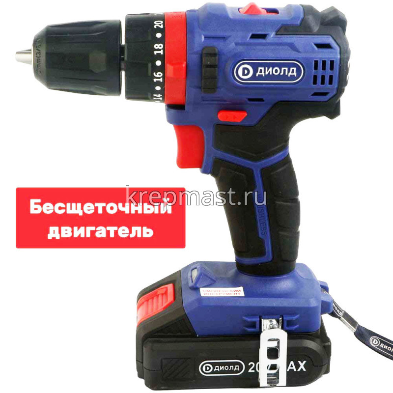 Шуруповерт аккумуляторный ДИОЛД (20Вт, 2,0Ah/ч)