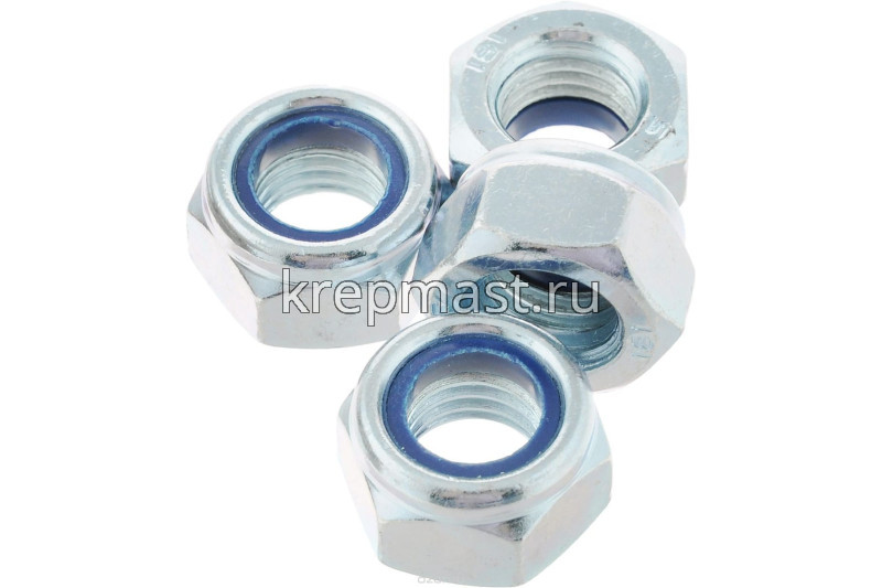 Гайка самоконтр.М14 оц. DIN 985