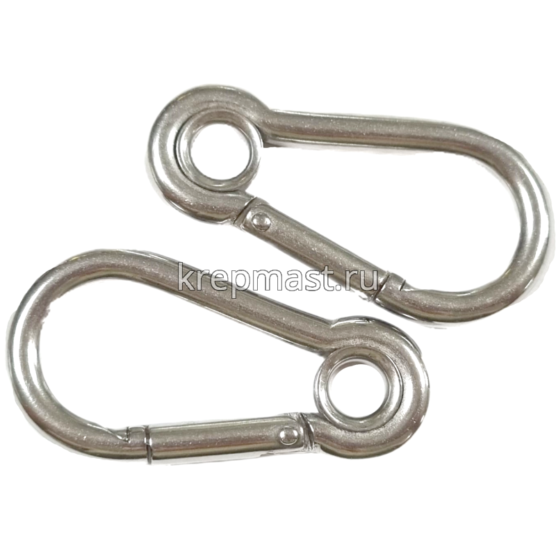 Карабин с фиксатором 7х70 А4 АРТ8250 с кольцом