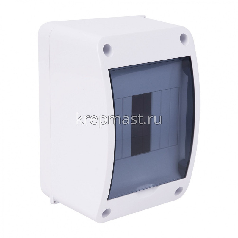 Бокс ОП 4автомата пластик с дверцей 140х90х85мм