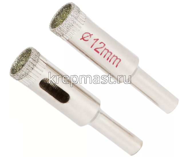 Коронка п/СТЕКЛУ алмазная 12мм стекло, керам.плитка