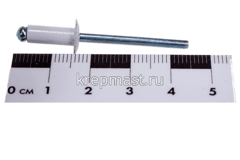 Заклёпка алюминий/сталь 4,8х12 RAL 9003