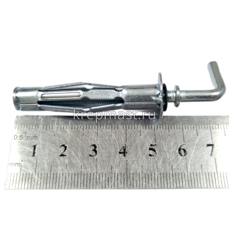 Дюбель мет.д/пустотелых констр.костыль М 5х52