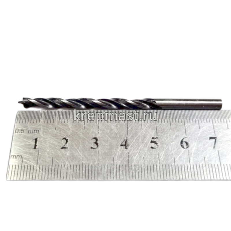 Сверло по дереву спиральное 4 х 75 мм