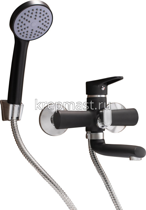 Смеситель д/ванны SL 77BL-009Е с коротким изливом (черный)