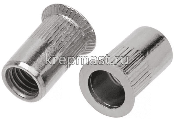 Гайка-заклепка KENNER м6х1,0х16 потайной бортик оцинк.