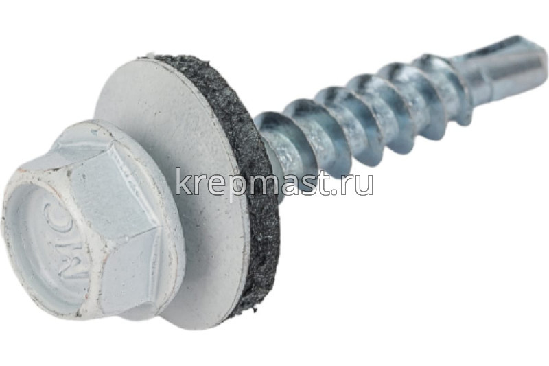 Саморез д/кровли краш. 4,8х29 RAL 9003