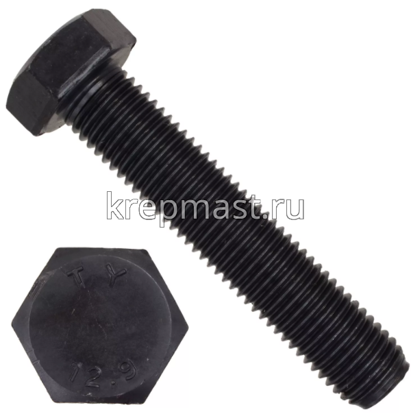 Болт 10х110 кл.пр 12,9 черный п/р DIN 933