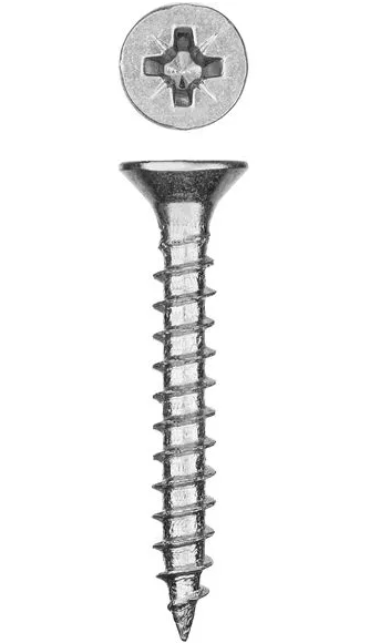 Шуруп универс. белый цинк 6х 45