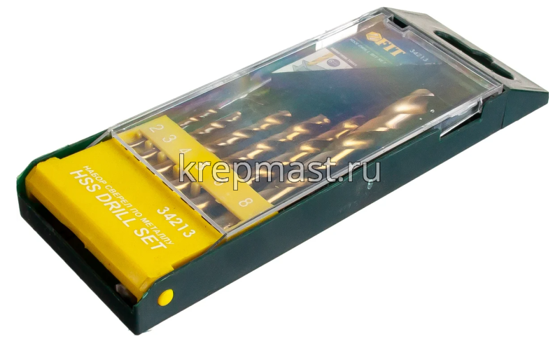 Набор сверел по металлу 6шт FIT (2-3-4-5-6-8мм) ТИТАН