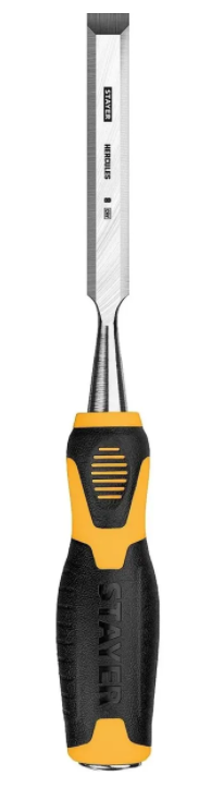 Стамеска FIT/ STAYER двухцв.мягкая ручка 8мм