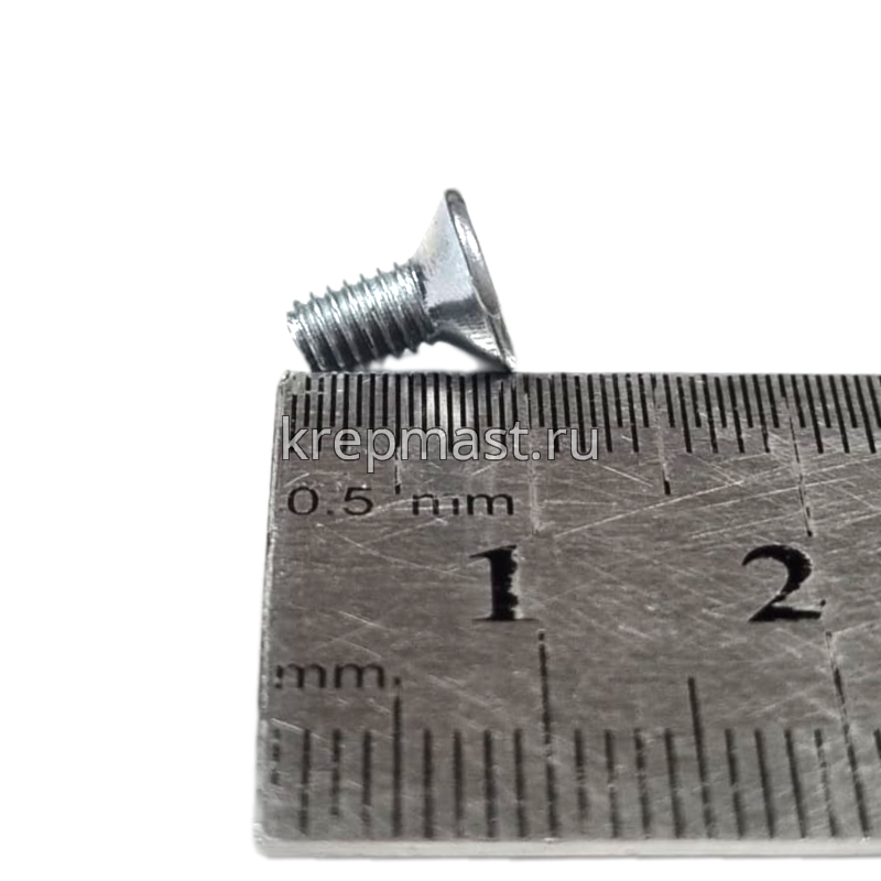 Винт с внут. шестиг. потай голов. 4х 8 кл.пр.8,8 DIN 7991