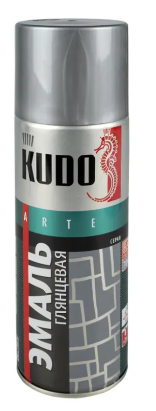 Эмаль аэр. универс. серая 520мл