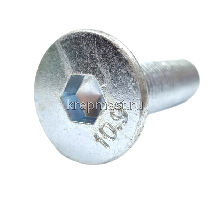 Винт с внут. шестиг. потай голов. 16х 60 кл.пр.10,9 DIN 7991черн. / оц.