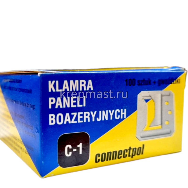 Кляймер для вагонки 1 (уп 100шт)