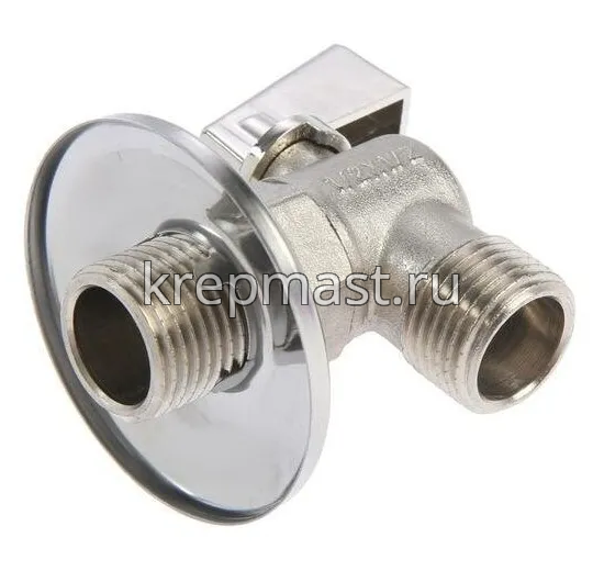 Кран для стирал.машин угл.1/2х1/2 с отраж/матов BL 5811A ТИМ