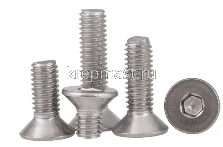 Винт с внут. шестиг. потай голов. 3х10 нерж. А2 DIN 7991