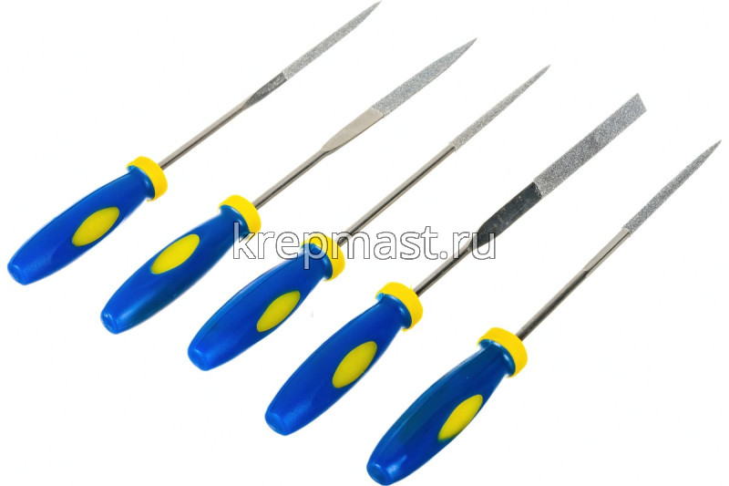 Надфили FIT алмазные, мягкая.рук. 3х140х50мм 5шт