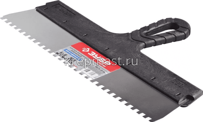 Шпатель 350мм ЗУБЧАТЫЙ 6 х 6мм ЗУБР / STAYER MASTER
