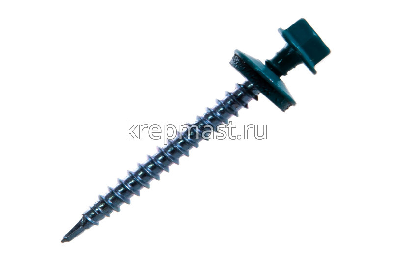 Саморез д/кровли краш. 4,8х51 RAL 5021