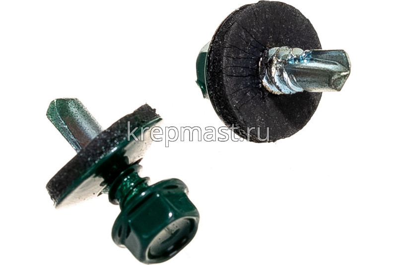 Саморез д/кровли краш. 5,5х19 RAL 6005