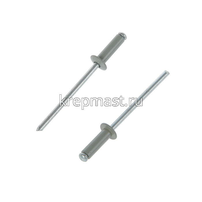 Заклёпка алюминий/сталь 4,8х12 RAL 7004