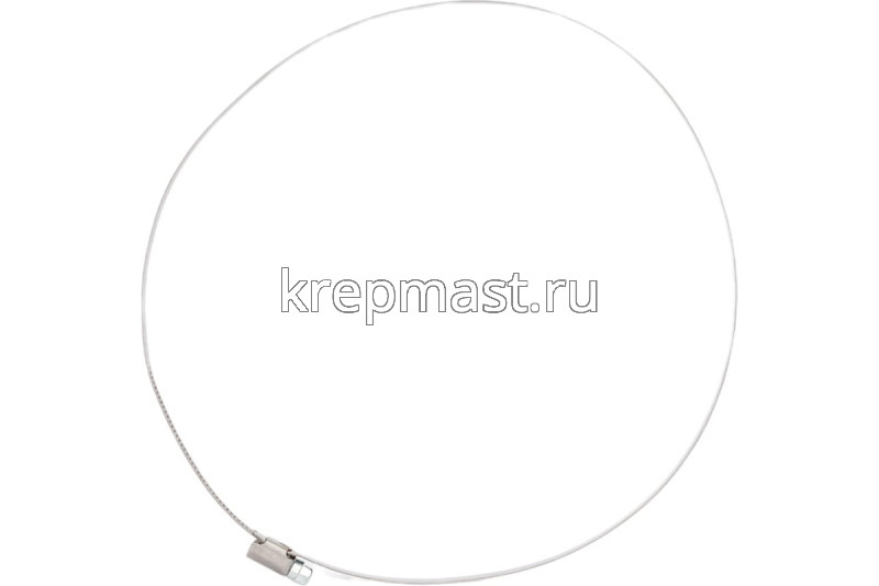 Хомут червячный нержавейка 200-220