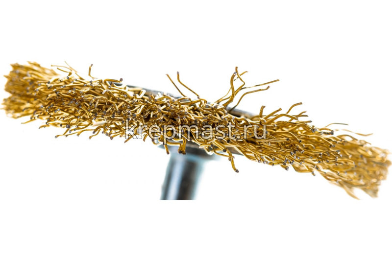 Корщетка- колесо 50мм для ДРЕЛИ USP латунь волна