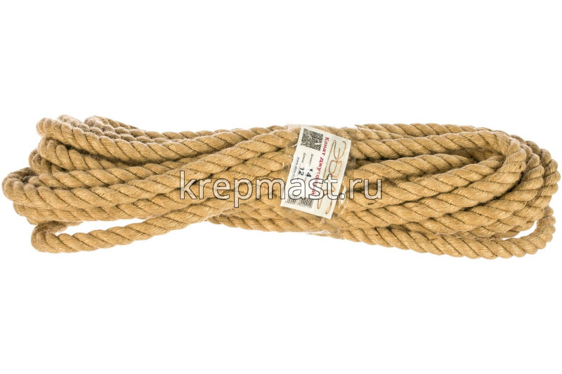 Веревка крученая джутовая 14мм (200м)