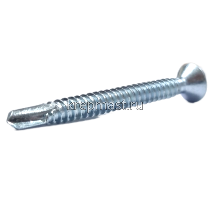 Саморез кров. б/шайбы DIN 7504 P 6,3х60 потай. - сверло оцинк.