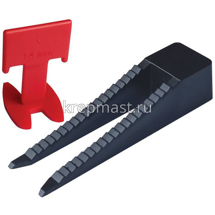 СВП (Т-образные зажимы 0,5мм + двойные клинья) 40шт набор InWork