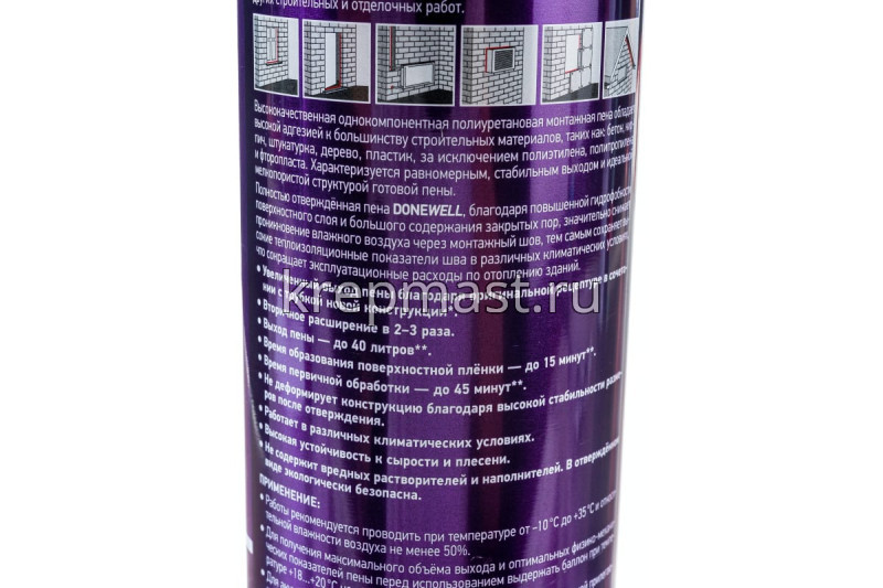 Пена монтажная DONEWELL ENERGY FLEX 40 1000мл