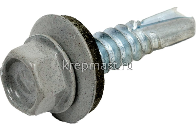 Саморез д/кровли краш. 5,5х25 RAL 7004