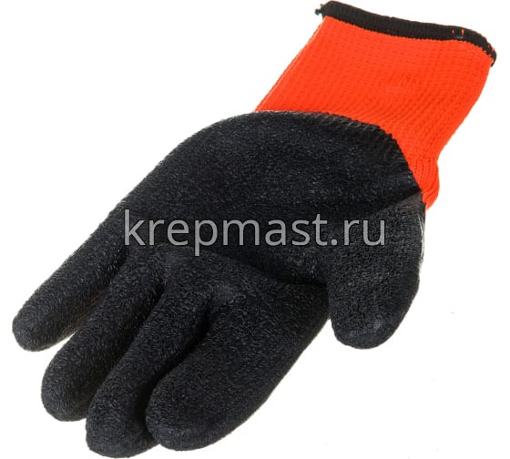 Перчатки акриловые НОЯБРЬ (-20) с п/п покрытием утепленные
