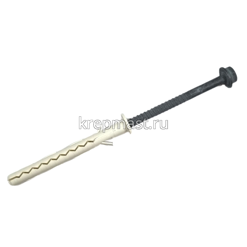 Дюбель нейлон. FSK-STBf 10x100 HEX/TORX 40