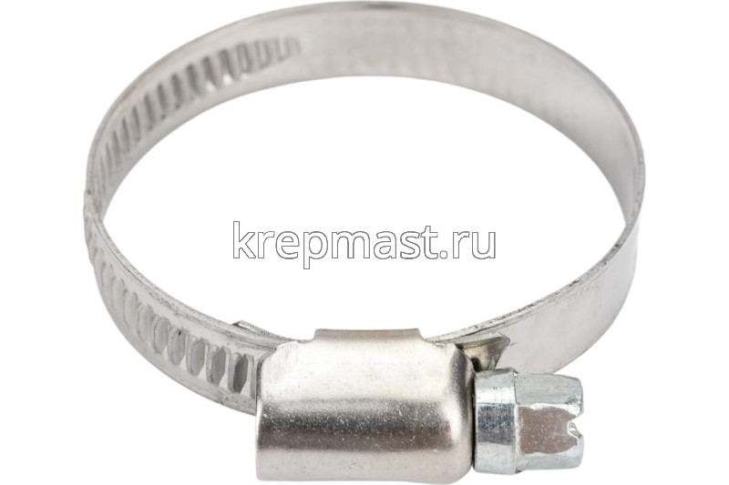 Хомут червячный нержавейка 30-45