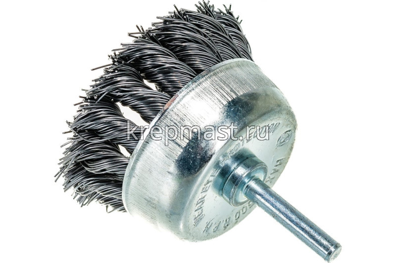 Корщетка- чашка 70мм для ДРЕЛИ FIT/ USP сталь витая