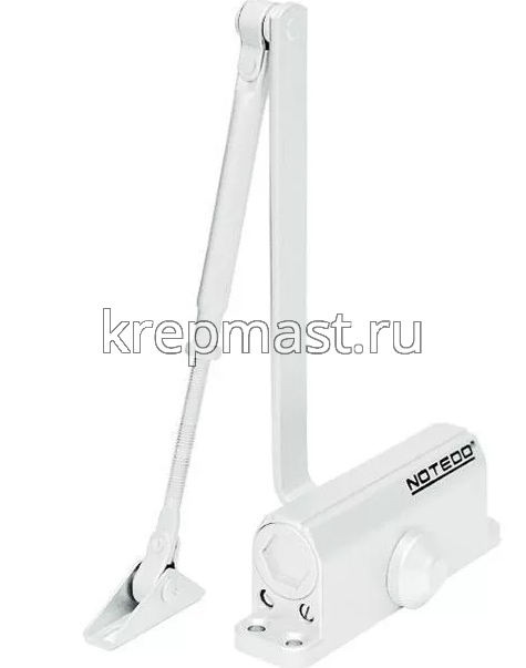 Доводчик дверной белый DC-080 до 120кг